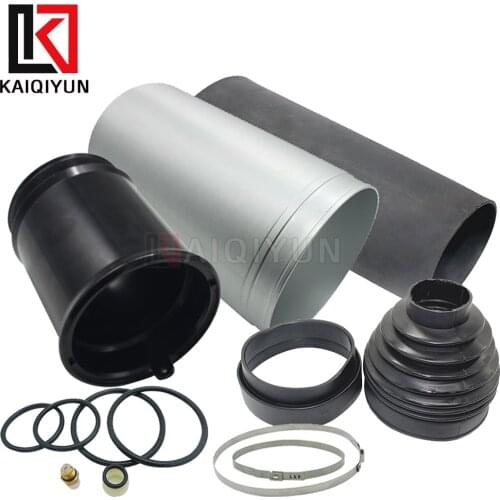 Front Aluminum Boot Air Sleeve Ring DUST BOOT Air Suspension Shock Kit For Range Rover Sport Discovery 3 / 4 RN501580G RNB501250