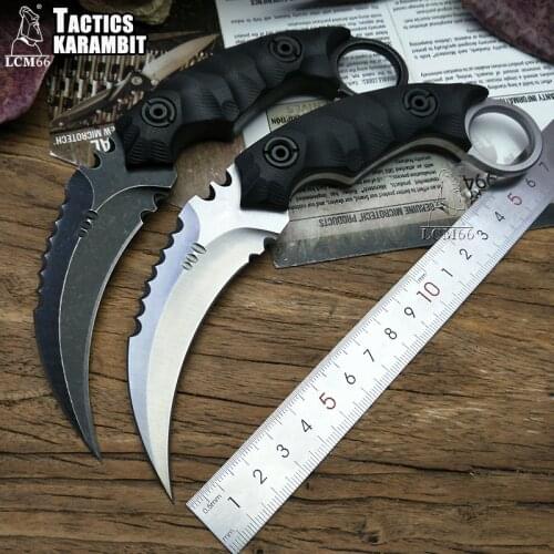 LCM66 Tactics karambit scorpion claw knife outdoor camping jungle survival battle Fixed blade hunting knives self defense tool