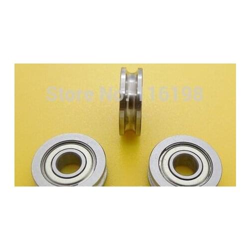 U604ZZ SZU4-13 604UU U groove deep groove ball bearing 4x13x4mm Walking guide rail bearings for 3D printer