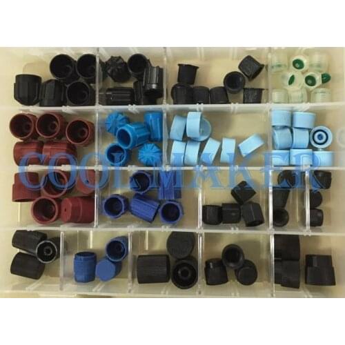 Auto air conditioner universal valve cap R134a R12