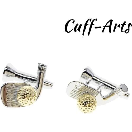 Cufflinks for Mens Golf Club & Ball Chain Cufflinks Gifts for Men Gemelos Les Boutons De Manchette by Cuffarts C10392