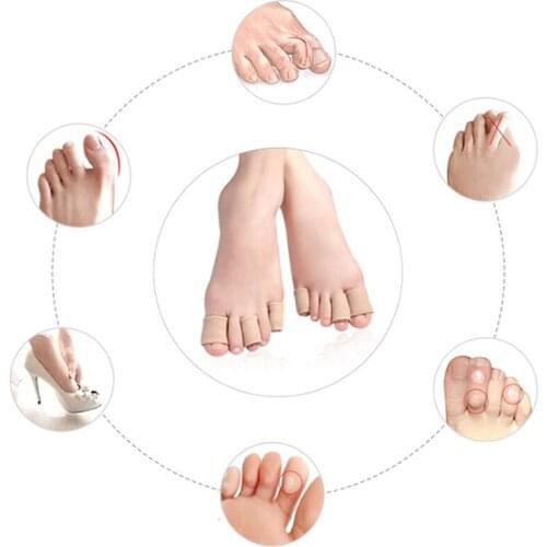 1Pair S/M/L Fabric Finger Toe Protector Separator Foot Care Tool Pedicure Corn Callus Remover Hand Pain Relief Soft Tube