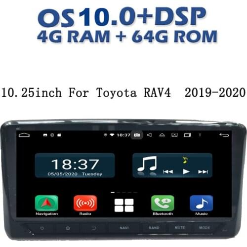 10.25 inch big touch screen android 10 car multimedia gps player for toyota RAV4 RAV 4 2019 2020 car radio 4g ram 128g rom