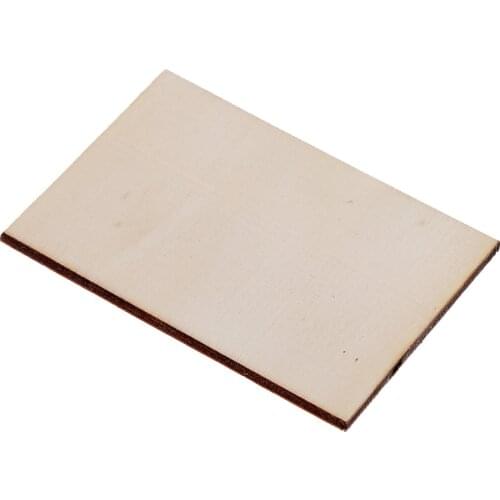 10pcs Blank Plywood Card Unfinished Wood Plaque Sign DIY Decor Crafts