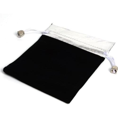 100Pcs 9*11.5Cm Silver Color Top Velvet Pouch Xmas Birthday Party Bracelet Jewelry Bag,Phone Bracelet Wedding Package Gift Bag