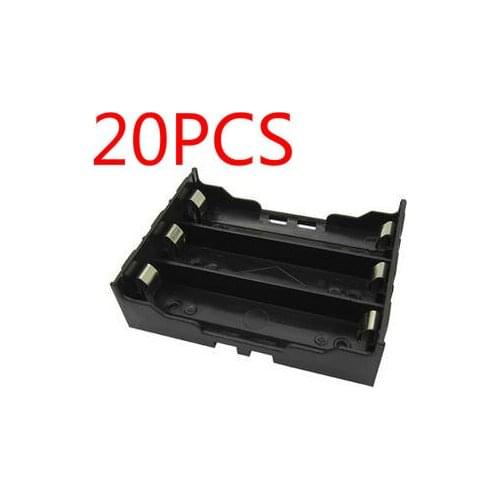 20PCS 18650 Battery Holder Case DIY Lithium Battery Box Battery Holder with Pin for 3 * 18650 (3.7-11.1V) Battery Case
