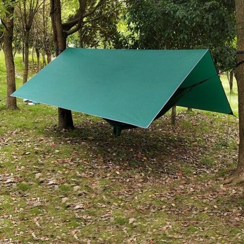 2021 Army Green Sunshade Waterproof Rainproof Sky Screen Light Carrying Outdoor Tent Large Toldo Camping Mat Tarp Awning Cabana