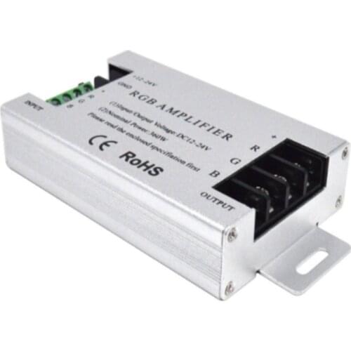 360W RGB Led Amplifier Controller DC12V-24V 30A Aluminum Shell for RGB 5050 3528 SMD LED Strip Lamp