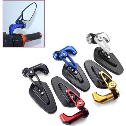 Aluminum Metal CNC Motorcycle Mirrors Modified Accessories Adjustable for Honda KTM Suzuki Yamaha Ducati Kawasaki Universal