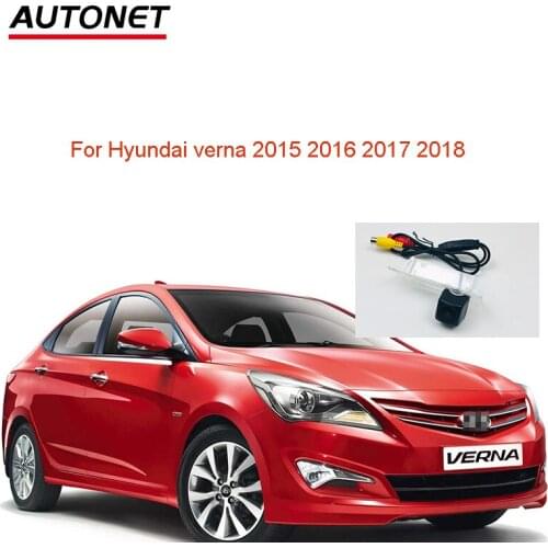 Autonet 1280*720P Rear view camera For Hyundai verna 2015 2016 2017 2018 CVBS rear camera license plate camera