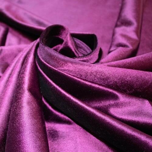 Purple Eggplant Curtain Velvet Fabric 145 cm width 10 mt'ye up cut