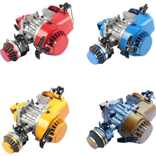 Mototcycle Engine Motor With 58mm Air Filter Carburetor For 2-Stroke Racing Engine 49cc Mini Motor Pocket Quad Dirt Bike Start