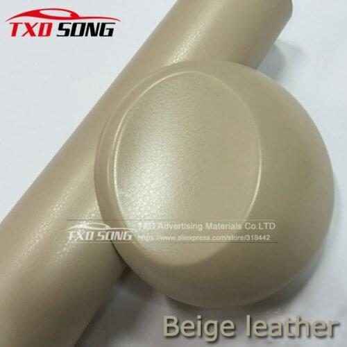 Good quality Leather Pattern PVC Adhesive Vinyl Film Stickers Car Decoration Film Vinyl Wrap Air Bubble Waterproof PVC Sticker