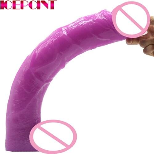 45*6.9cm Super Long Dildo Women Realistic Penis Plus Thick Dick Sex Toys for Female Anal Plug Large Butt Plug Lesbian Masturbate