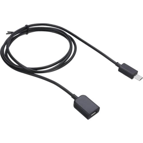 New Hot 1M Micro USB 2.0 Type A Male To Female Extension Charging Data Cable Black Extender Charger Cable