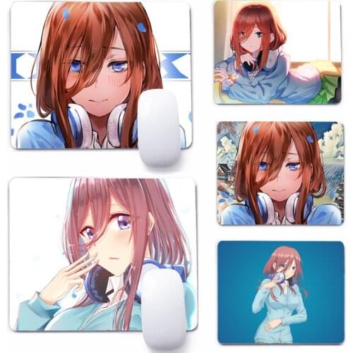 The Quintessential Quintuplets 22x18cm Mouse Pad Computer Small Mouse Non-slip Pad Desktop Keyboard Pad Office Mouse Mat