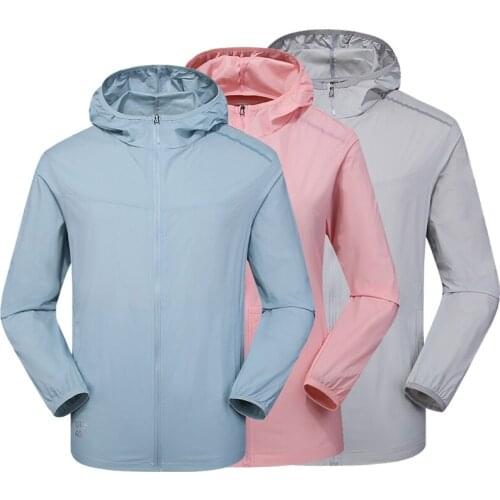 Summer Hot Outdoor Fishing Suits Men Women Multi-Colored UV Protection Windproof Running Hiking Cycling Fishing Jacket Skin Coat