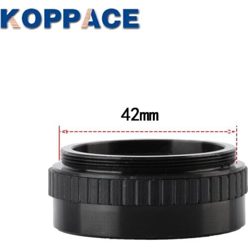 KOPPACE 2X Single Barrel Microscope Auxiliary Objective 40mm Working Distance Microscope Lens 42mm Mounting Size