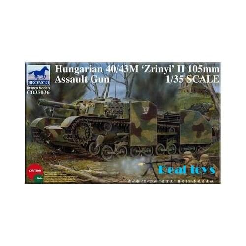 Bronco MODEL CB35036 1/35 Hungarian 40/43M 'Zrinyi' II 105mm Assault Gun plastic model kit