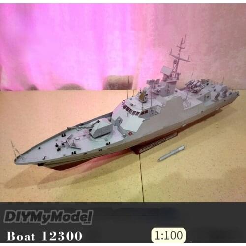 Russian scorpion class missile speedboat small shield ship 1:100 DIY Handcraft Paper Model Kit Handmade Toy Puzzles