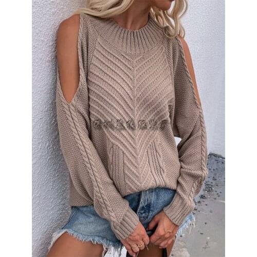 Fashion Woman Sweater European Style Knit Pullover Female Jumper Long Sleeve Casual Womens Winter Sweaters