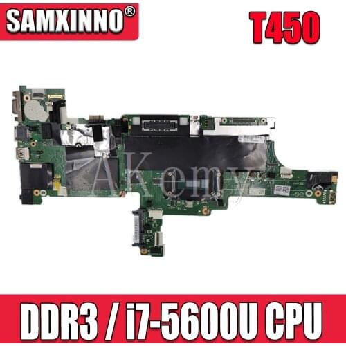 NM-A251 For Lenovo ThinkPad T450 laptop motherboard i7-5600U CPU motherboard full test free shipping T450 motherboard mainboard
