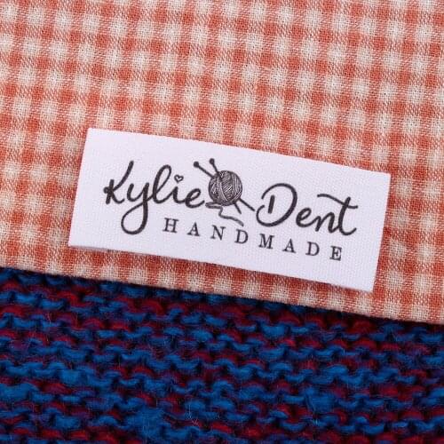 Personalised, Handmade, Sheep Wool Loop, Fold Cotton Fabric, Sewing Labels, Knitting Crochet, Sewing Gift, Gift (MD1014)