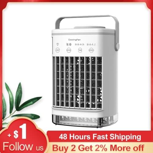 Portable Air Conditioner Home Use Mini Air Cooler Portable Air Conditioning for Office 4 Gear Speed Air Cooling Fan Humidifier