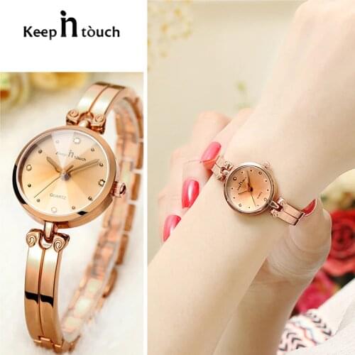 Luxury Womens Bracelet Watches Golden Mujer Relojes Small Dial Quartz Watch Popular Female Wristwatch Elegant Ladies Watches