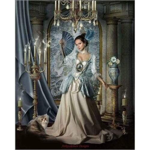 Counted Cross Stitch Kits Needlework Embroidery - Crafts 14 ct Aida DMC Color DIY Arts Handmade Home Decor - Lady of Luxury