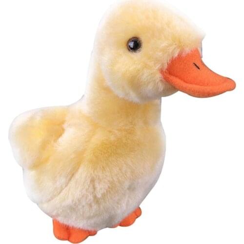 Mini Cute ducks/Chicks Plush Toys Fur Lifelike Animal Easter Bunny Simulation Rabbit Toy Model Birthday Gift