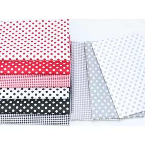 Dots Fabric Printed Cotton Patchwork Cloth for DIY Sewing Quilting Fat Quarters Material For Kids