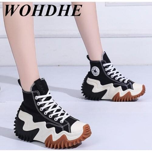 WOHDHE Women Sport Shoes Casual Sneakers Comfort Walking Breathable Outdoor Shoes Mixed-colors Lace-up Non-slip Cool Shoes New