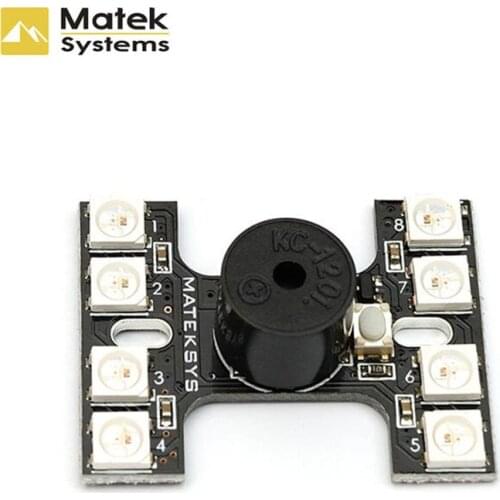 Matek LED Tail light WS2512B With Loud Buzzer Dual Modes For FPV Racer Multicopters Racing Drone Quadcopter