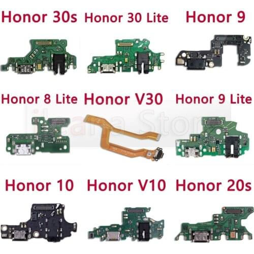 Charging USB Charger Board Port Connector Mic PCB Dock Flex Cable For Huawei Honor 8 8A 8C 8X 9 9i 9X 10 Lite Max Pro Parts