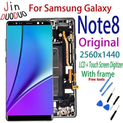 100% Tested Original For Samsung Galaxy Note8 Touch Screen LCD Digitizer Assembly