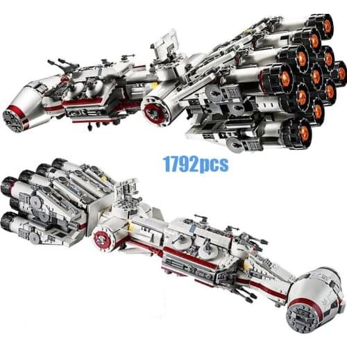 1792pcs New compatible Star Lepining Tantive Iv Rebel Blockade Runner Building Blocks Bricks Kids Toys For Children Gifts