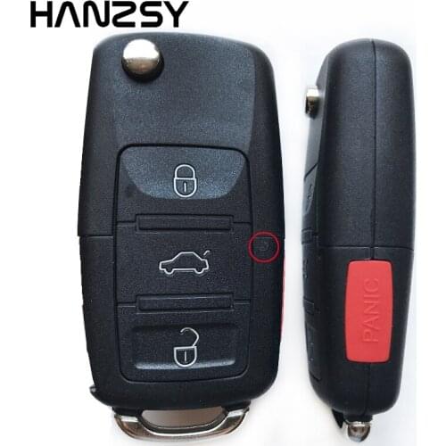 3+1/4 Buttons Flip Folding Key shell For Vw Volkswagen Jetta Golf Passat Replacement Car Remote Key Case Fob Cover