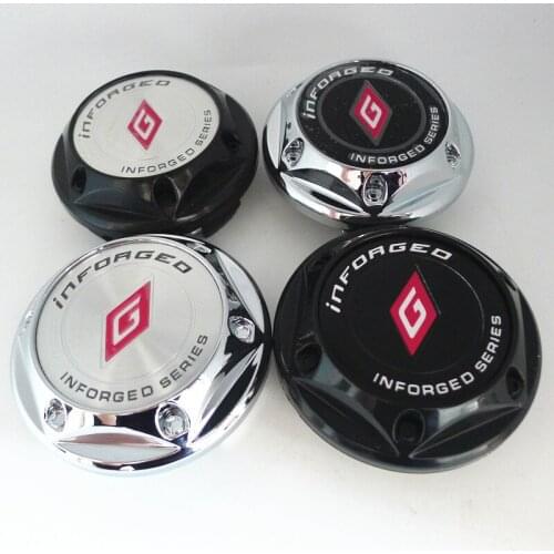 4pcs 68mm For Inforged Car Wheel Center Hub Caps Car Styling Emblem Badge Logo Rims Cover 45mm Stickers Accessories