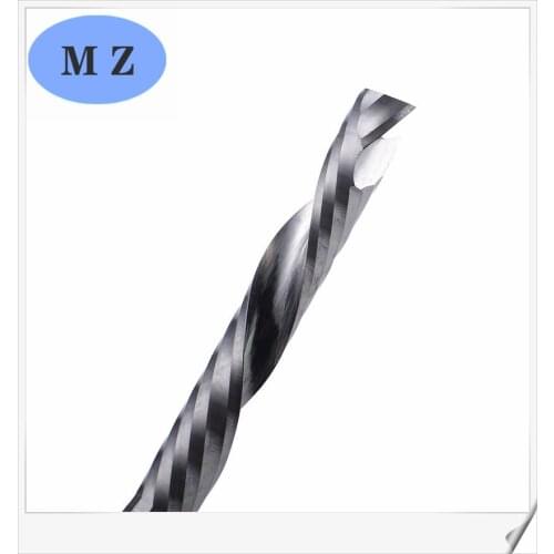 5Pcs 3.175/4/6/8mm AAA UP &DOWN Cut single Flute Spiral Carbide Mill Tool Cutters for Compression Wood End Mill Cutter Bits