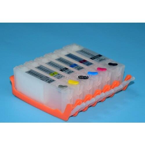 6Color PGI-350 CLI-351 PGI 350 351 Refill Ink Cartridge For Canon Pixus mg5430 ip7230 Printer ink cartridge with ARC chip