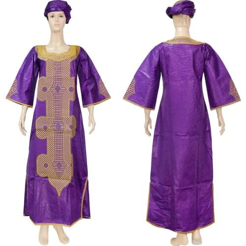 African Dress Woman Big Size Ankara Dashiki Bazin Riche Maxi Robe Traditional Dresses And Turban Boubou Femme Elegant Outfit