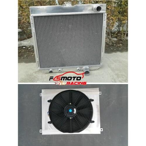 Aluminum Radiator&SHROUD&FANS For Ford 1963-1969 Fairlane for Ford Mustang 1967-1969 1967 1968 1969