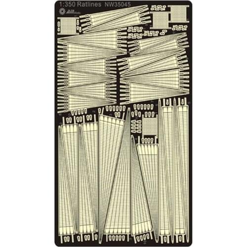 AM-WORKS NW35045 1/350 Ratlines Various Sizes for All Rigged Ships - Upgrade Detail Set