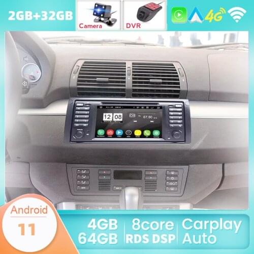 2 DIN Android 11 System Car Radio For BMW X5 E53 E39 Car Audio Navigation Multimedia Dvd Radio Tape Recorder No 2din 2 DIN DSP