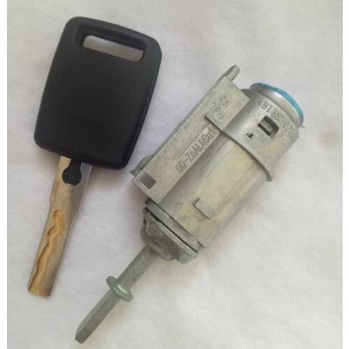 Free Shipping Auto left door lock cylinder for Audi A6 with 1 pcs key shell