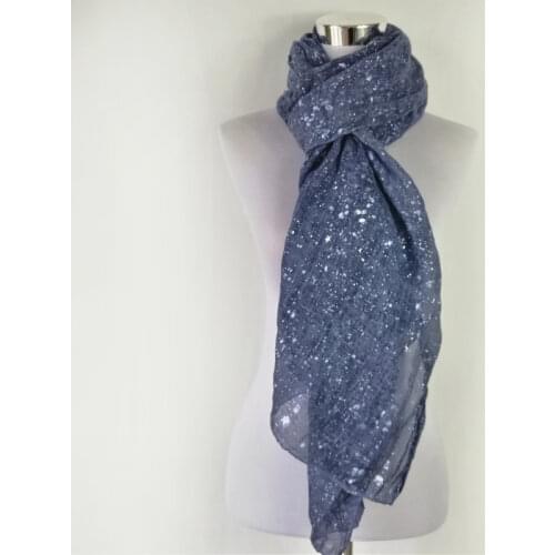 Free Shipping New spring silk scarves shawl long soft cotton autumn warm Star point scarf female Womens Hot silver scarves