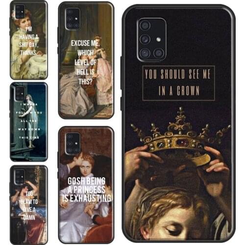 Renaissance Quotes Spoof Art Case For Samsung A21S A20e A11 A31 A41 A51 A71 A10 A20S A30S A40 A50 A70 A12 A32 A52 A72