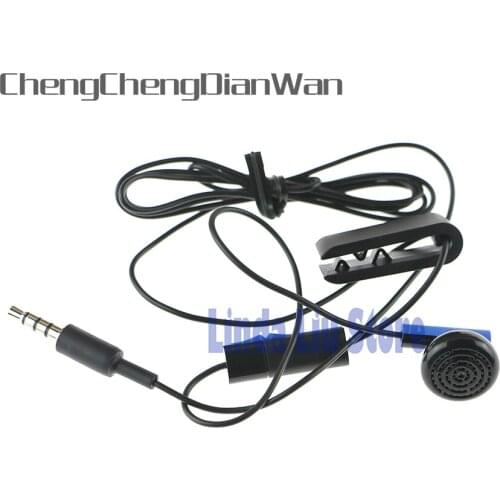 ChengChengDianWan 10pcs/lot Wired Earphone For Sony Blue Mono Headset for PS4 new Headphone Unilateral Ear Jack W/ Mic Swicth