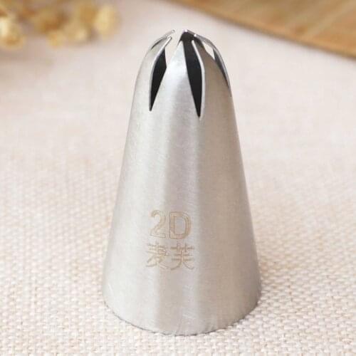#D42 #2D Big Size Icing Nozzle Cup Cake Decorating Piping Tip Baking Pastry Decorating Tool Kitchen Bakeware